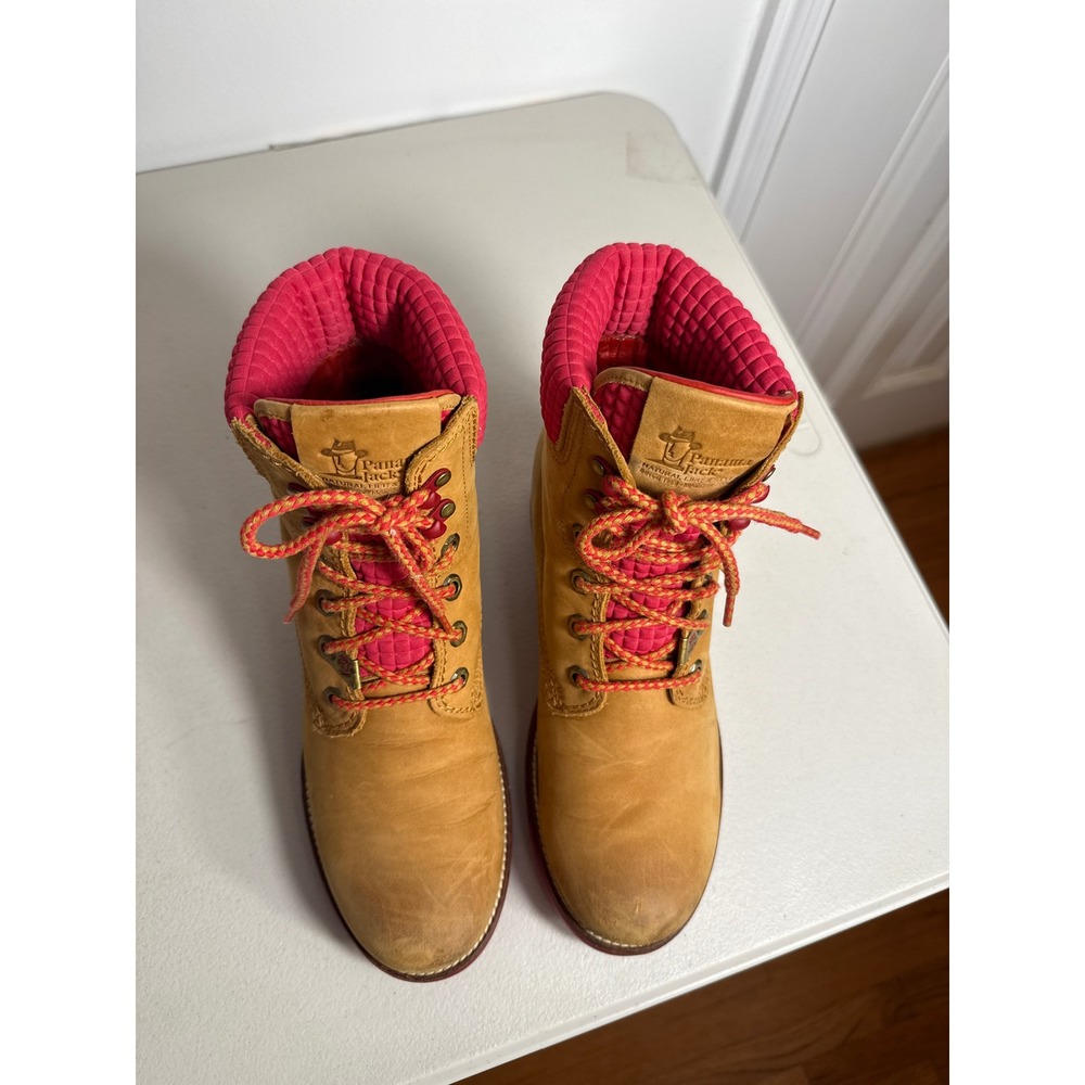 Panama Jack 03 LIMITED EDITION WATERPROOF Leather Boots Tan/pink size Eu 40/ 9